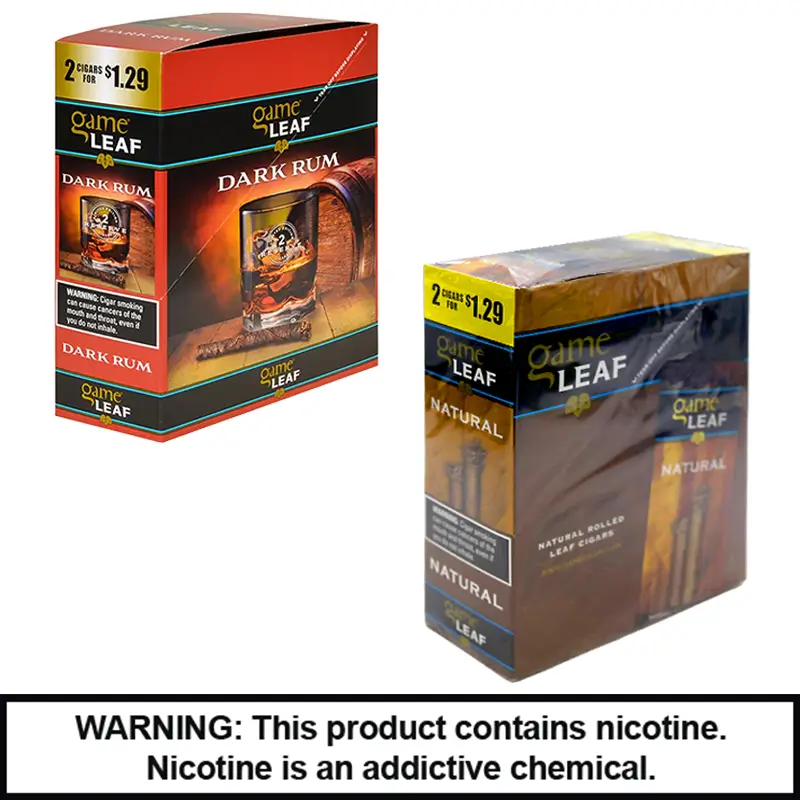 Game Leaf Cigars 2 For $1.29 | 2 Pack | 15 Count Display product image